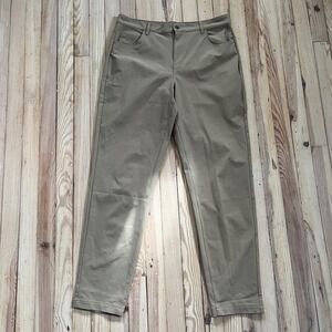 NWT Fabletics Mens Khaki Stretch Athletic Don 5-pocket pants slim fit size 34x34